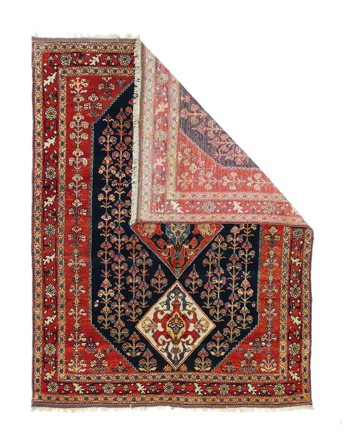 Antique Qashqai Rug 3'10'' x 5'0"