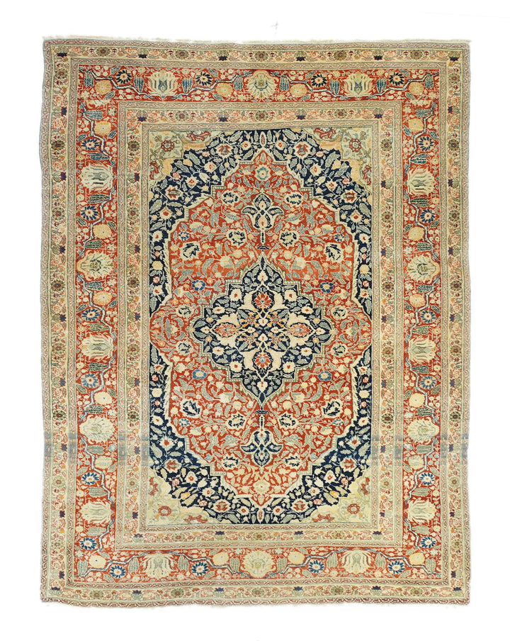 Antique Tabriz Haji Jalili Rug 4'3'' x 6'2''