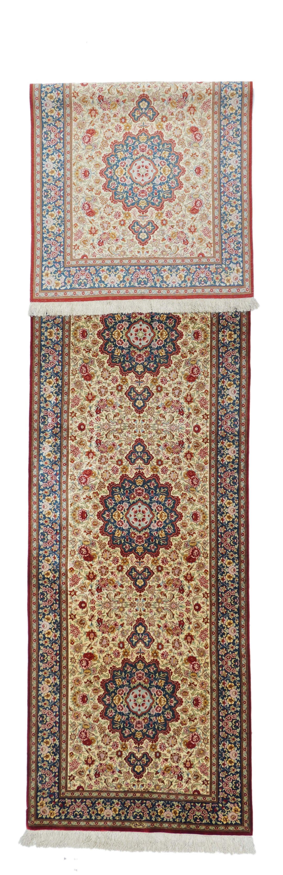 Fine Persian Silk Qum Runner 2'8'' x 11'9''