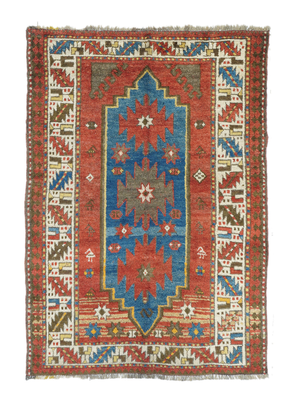 Antique Kazak Rug 4'1'' x 5'8''