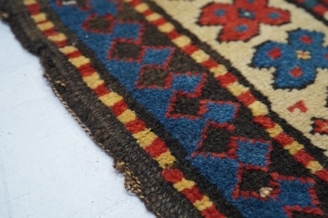 Antique Ganje Kazak Rug 3'11'' x 6'9''