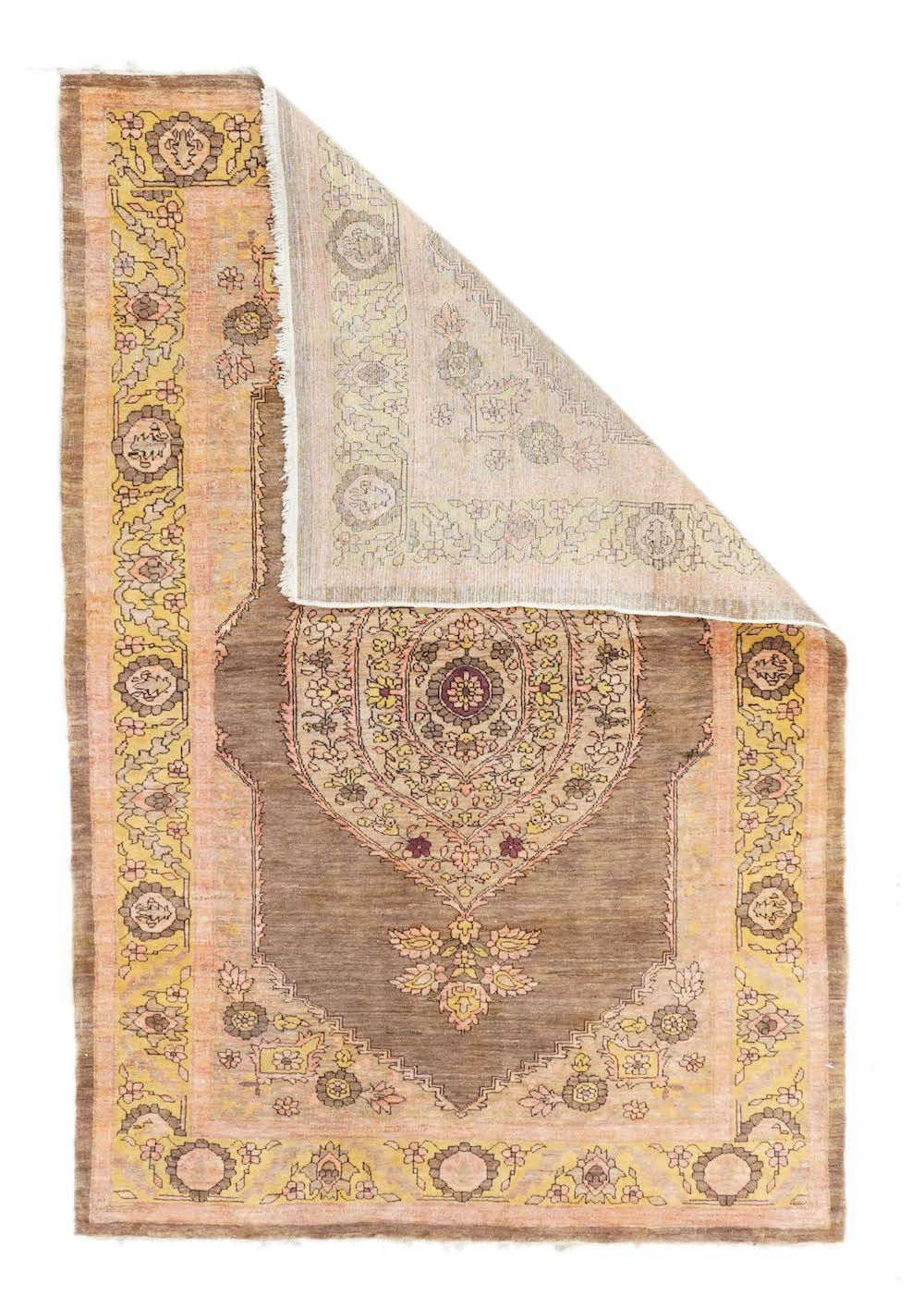 Antique Tabriz Haji Jalili Rug 3'4'' x 5'2''