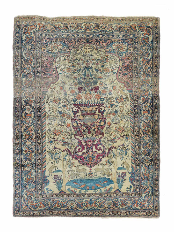 Antique Tehran Rug 4'4'' x 6'4''