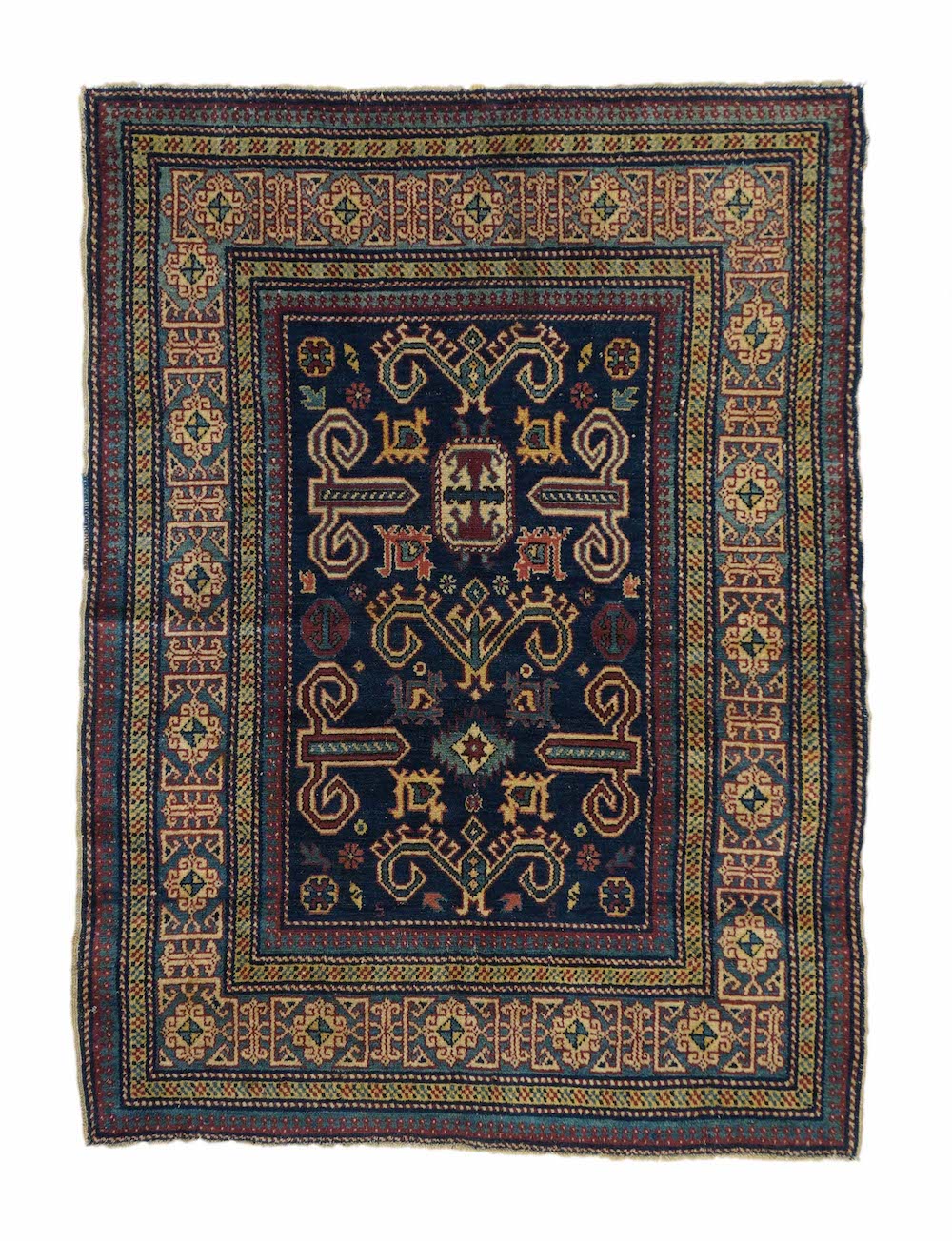 Antique Perpedil Rug 3'2'' x 4'3''