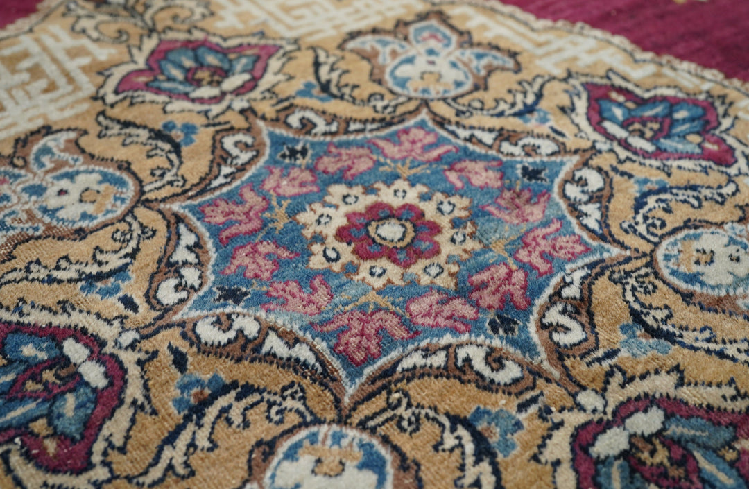 Antique Shabi Sheek Kerman Rug 5'4'' x 8'0''