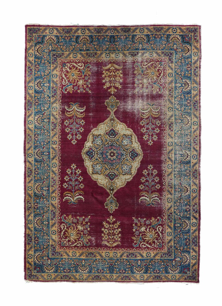 Antique Shabi Sheek Kerman Rug 5'4'' x 8'0''