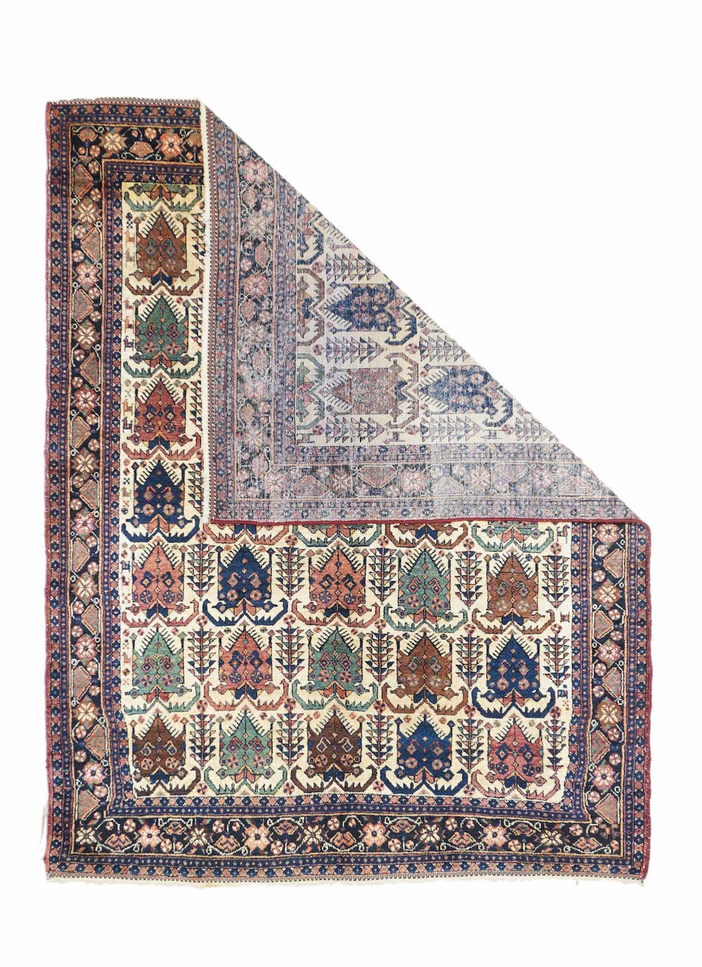 Antique Persian Afshar Rug 4'6'' x 5'10''