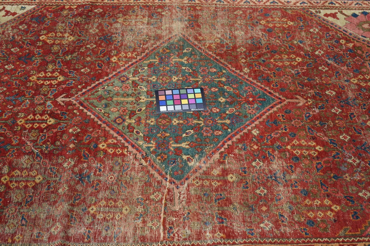 Antique Persian Malayer Shabby Chic Rug 4'6'' x 6'7''