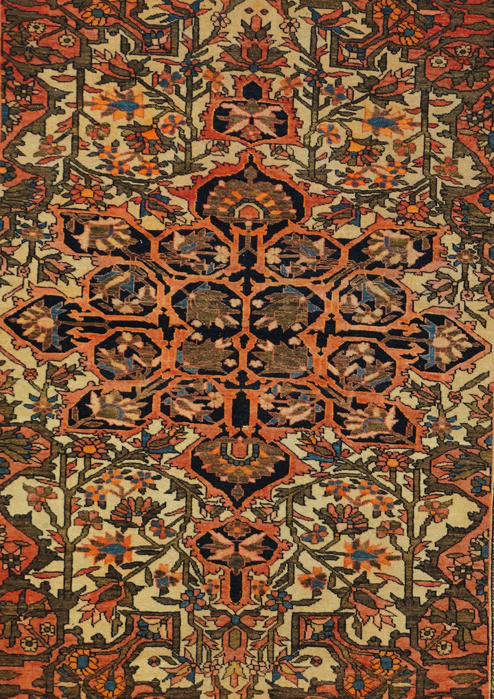 Antique Sarouk Rug 3'4'' x 4'10''