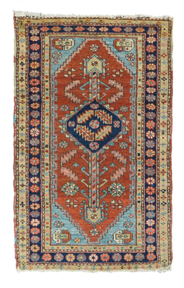 Antique Heriz Rug 2'6'' x 4'1''