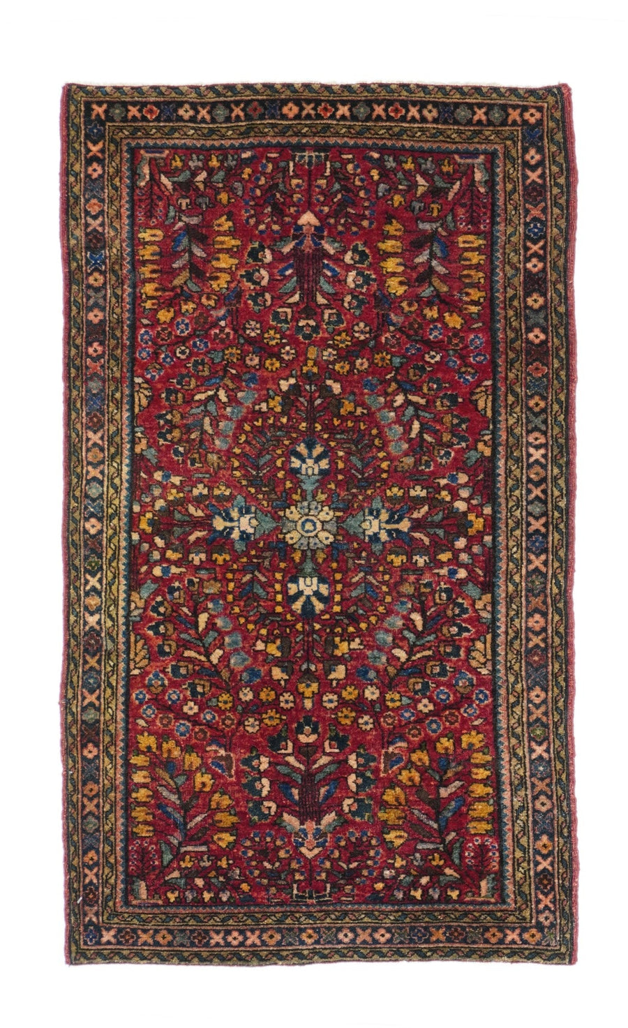 Antique Sarouk Rug 2'1'' x 3'10''