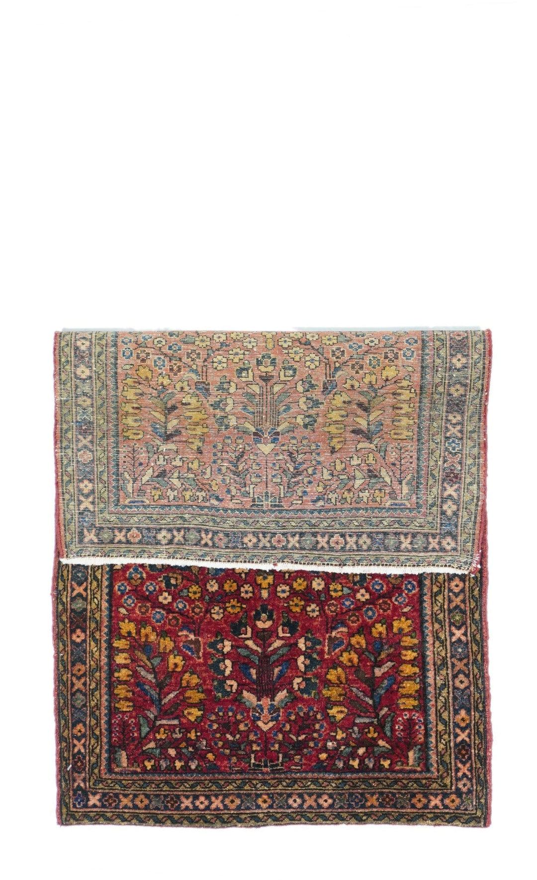 Antique Sarouk Rug 2'1'' x 3'10''