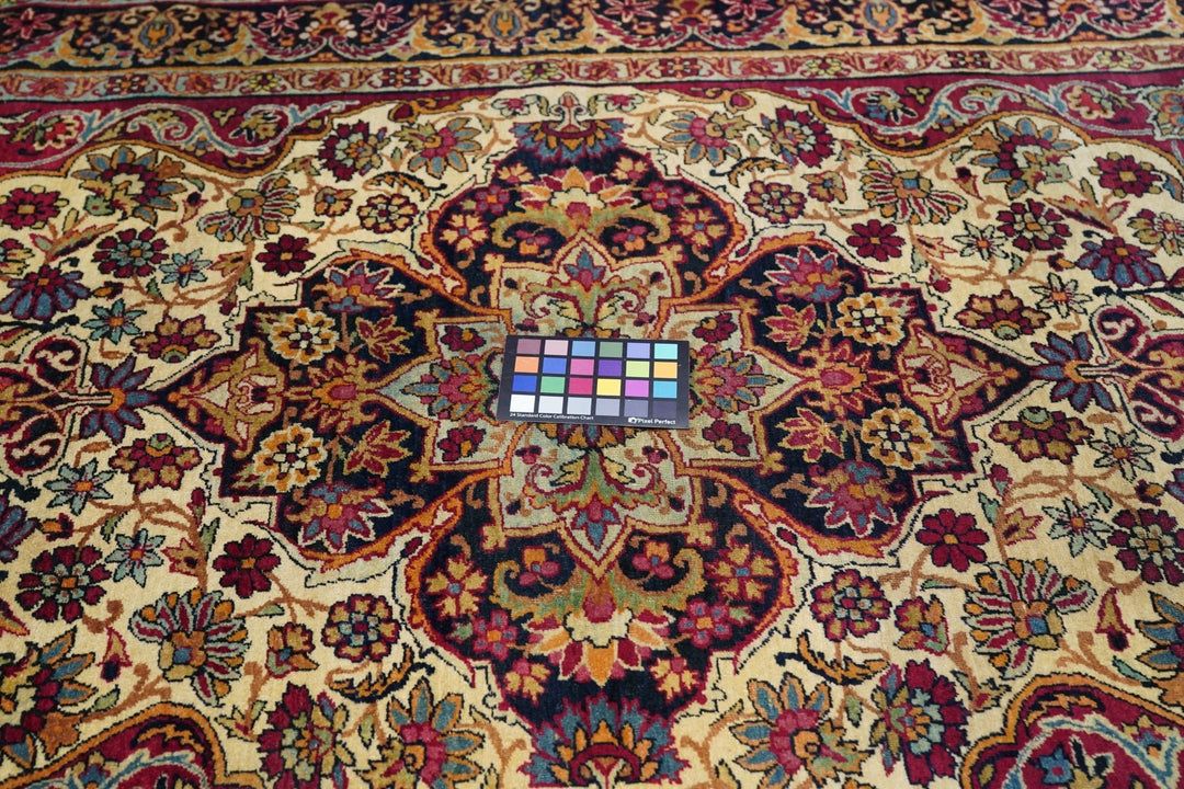 Antique Persian Kerman Lavar Rug 4'4'' x 5'10''