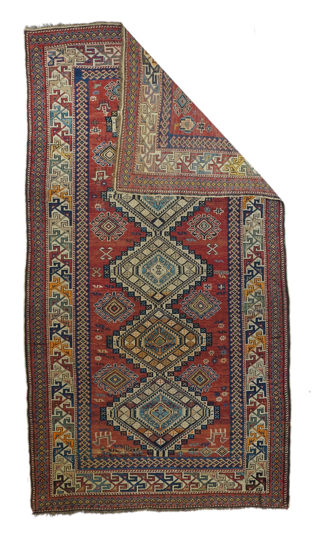 Antique Caucasian Shirvan Rug 5'3'' x 9'7''