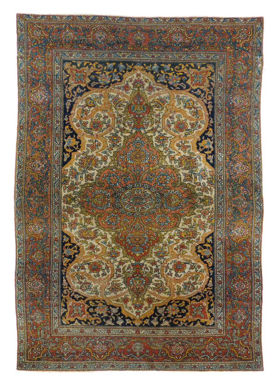 Antique Persian Tehran 4'5'' x 6'10''