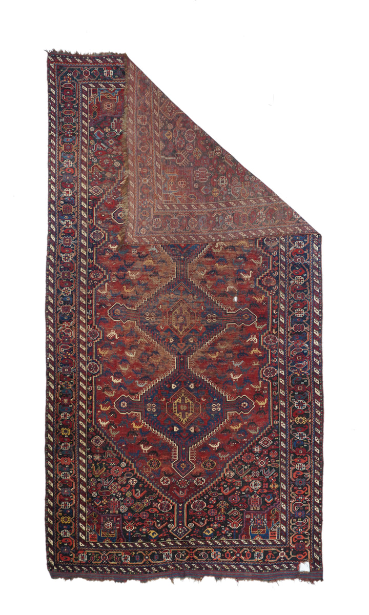 Antique Persian Shiraz Rug 5’9” x 11’0"