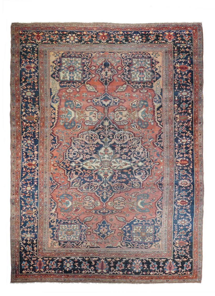 Antique Sarouk Rug 8'9'' x 11'10''