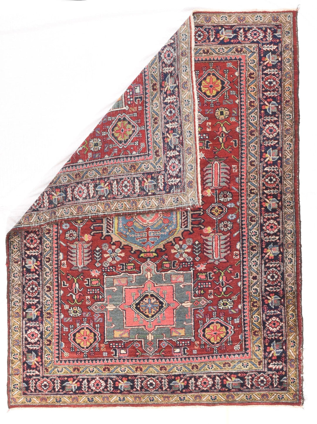 Vintage Heriz Rug 4'6'' x 5'9''