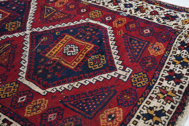 Antique Ghashghai Rug 4'3'' x 9'5''