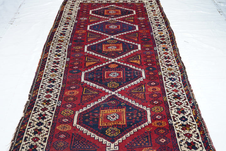 Antique Ghashghai Rug 4'3'' x 9'5''