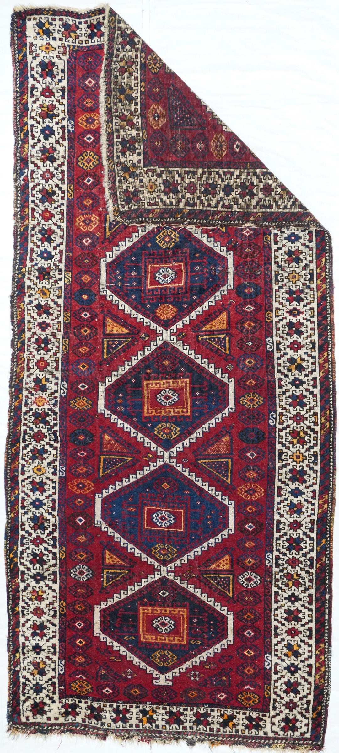 Antique Ghashghai Rug 4'3'' x 9'5''