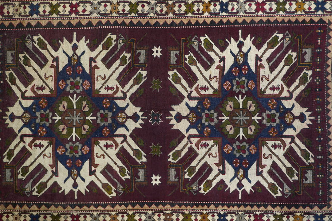 Vintage Kazak Rug 5'4'' x 8'4''