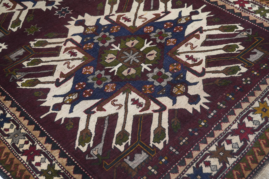 Vintage Kazak Rug 5'4'' x 8'4''