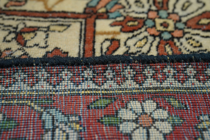 Antique Mohtasham Kashan Rug 4'4'' x 6'11''