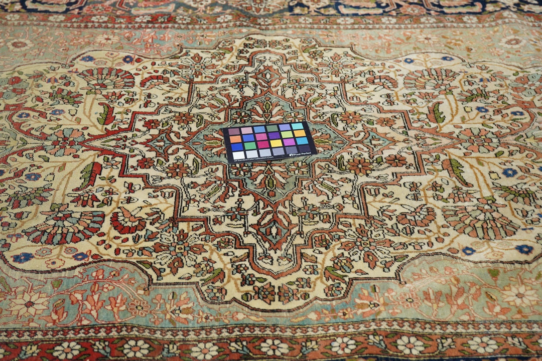 Antique Mohtasham Kashan Rug 4'4'' x 6'11''