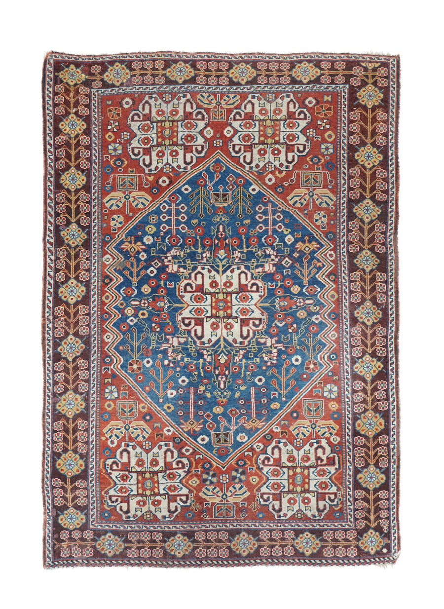 Antique Qashqai Rug 3'8'' x 5'5''