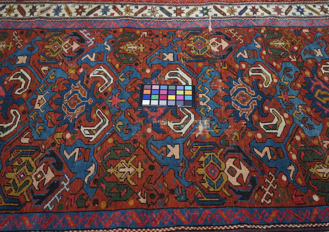 Antique Kuba Rug 4'0'' x 5'6''