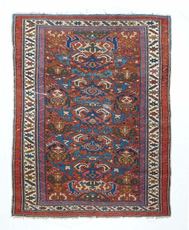 Antique Kuba Rug 4'0'' x 5'6''