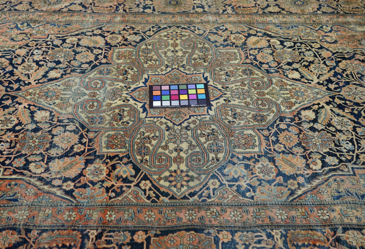 Antique Mohtasham Kashan Rug 4'6'' x 6'8''