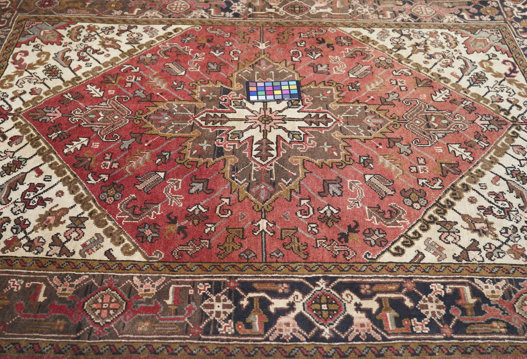 Vintage Heriz Rug 5'2'' x 6'4''