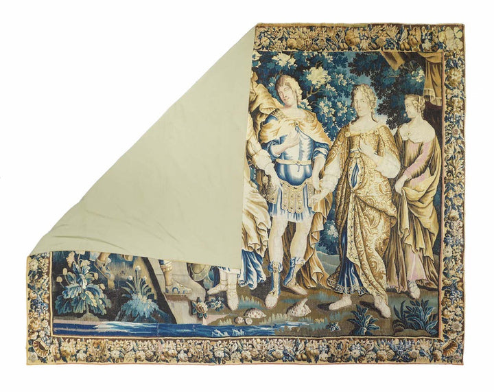 Antique Fiine  French Tapestry 9'1'' x 12'4''