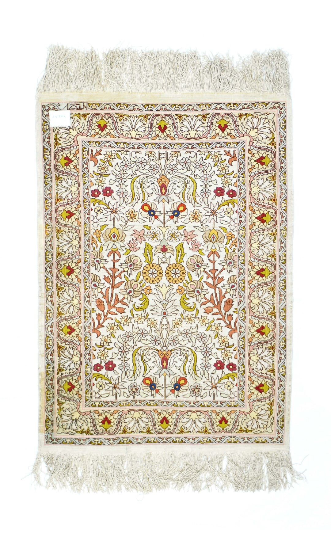 Extremely Fine Turkish Silk Hereke Rug 1'6'' x 2'5''