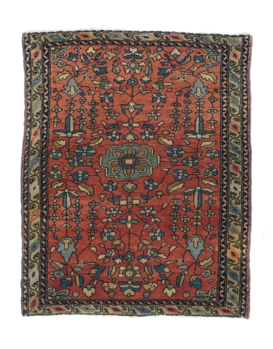 Antique Sarouk Rug 1'8'' x 2'3''