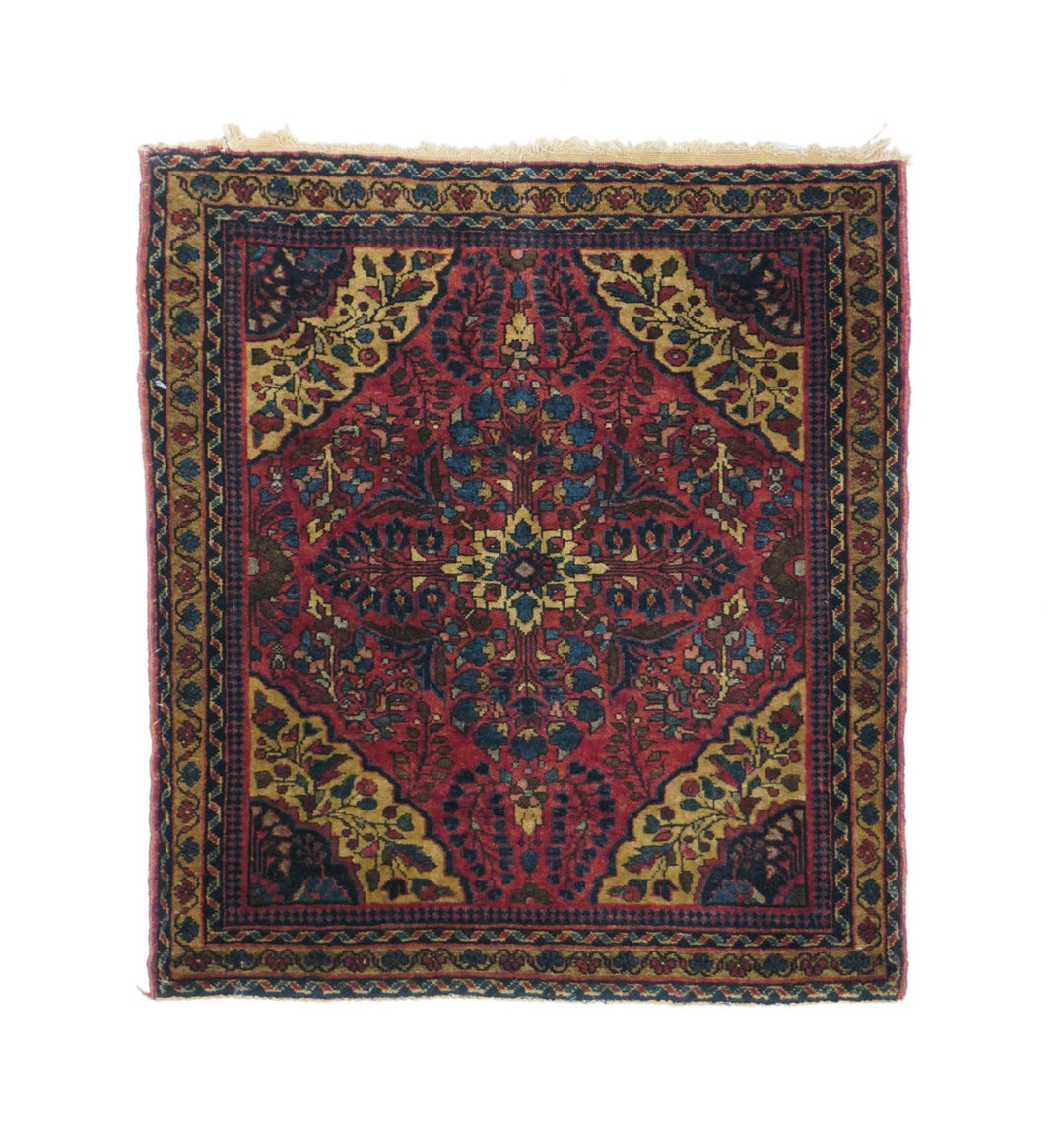 Antique Sarouk Rug 2' x 2'2''