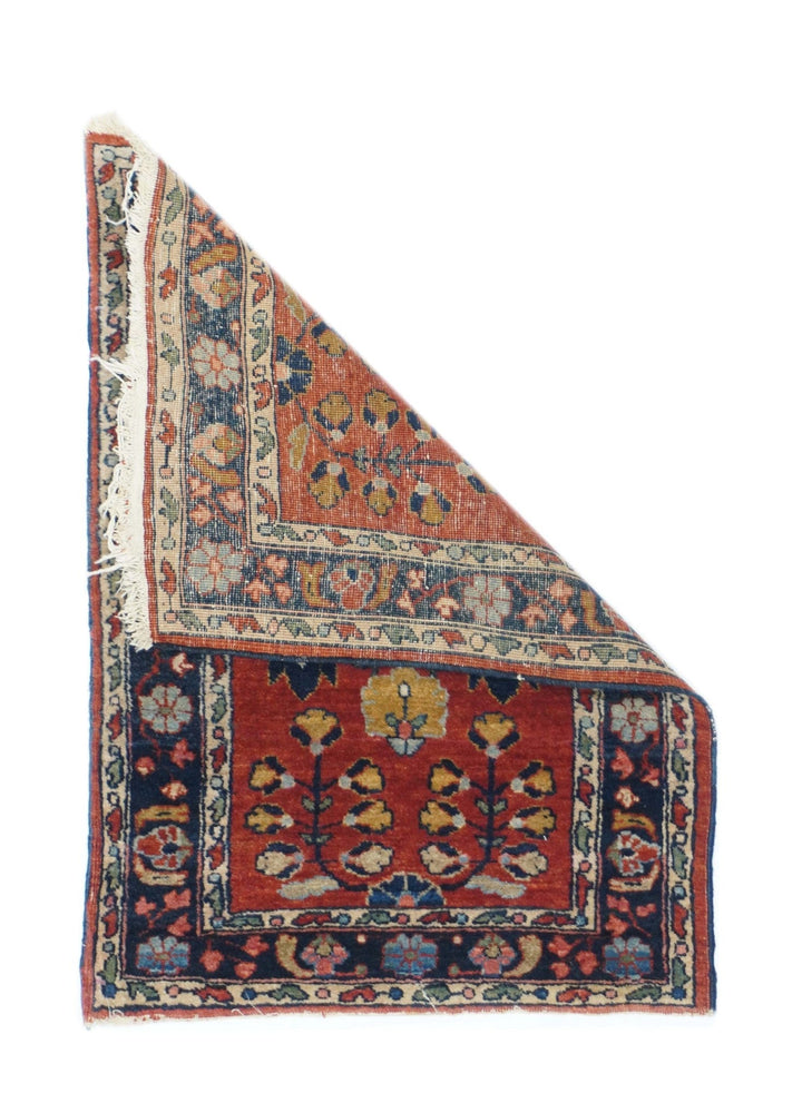 Antique Sarouk Rug 1'8'' x 2'6''