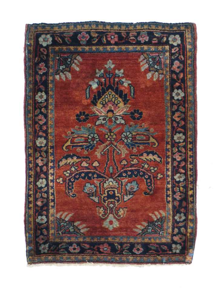 Antique Sarouk Rug 1'9'' x 2'6''