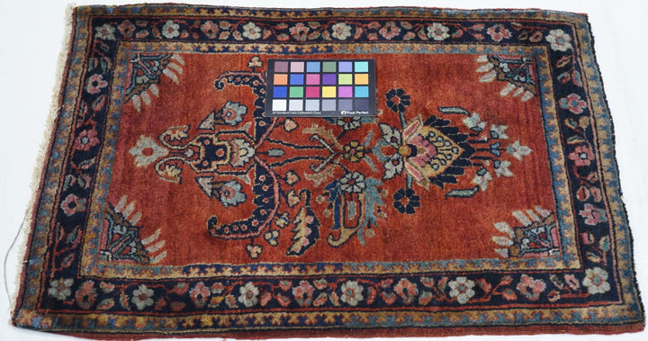 Antique Sarouk Rug 1'9'' x 2'6''