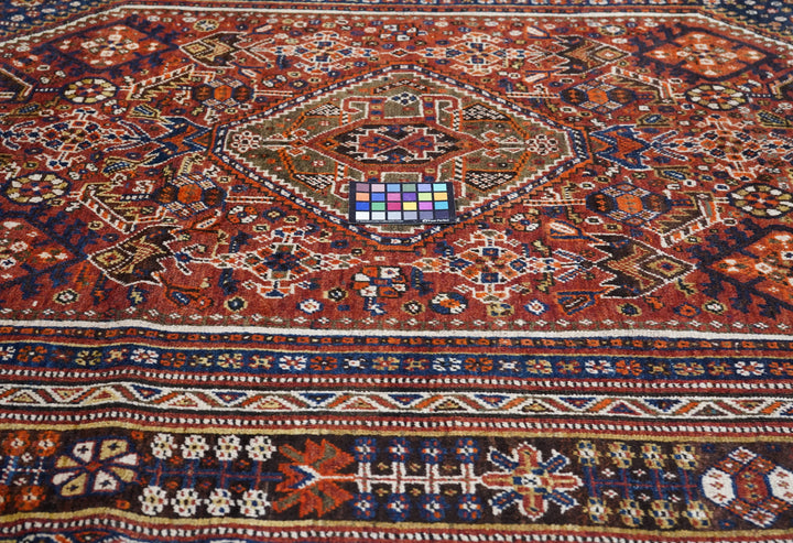 Antique Tribal Ghashghai Rug 5'5'' x 8'6''