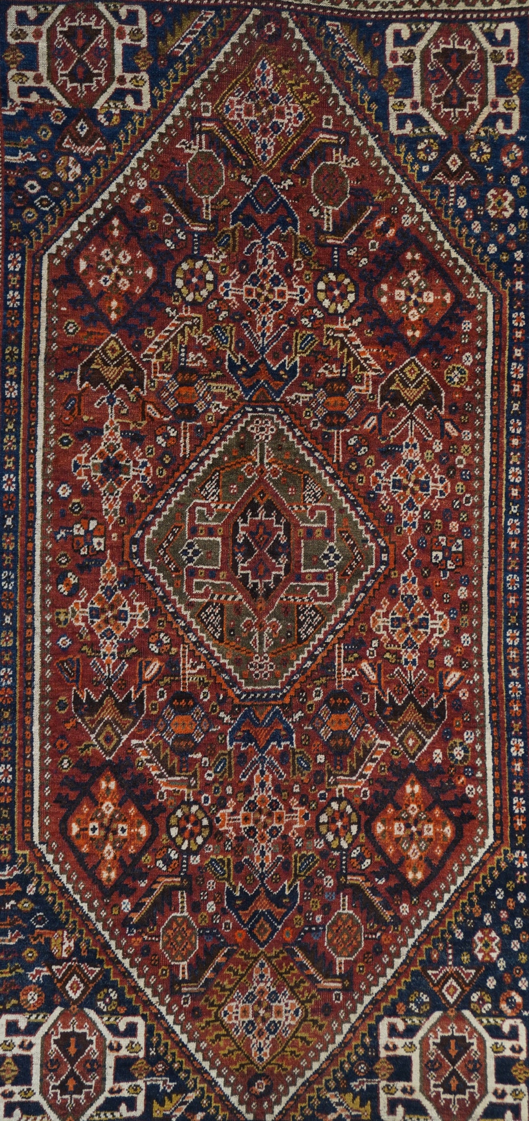 Antique Tribal Ghashghai Rug 5'5'' x 8'6''