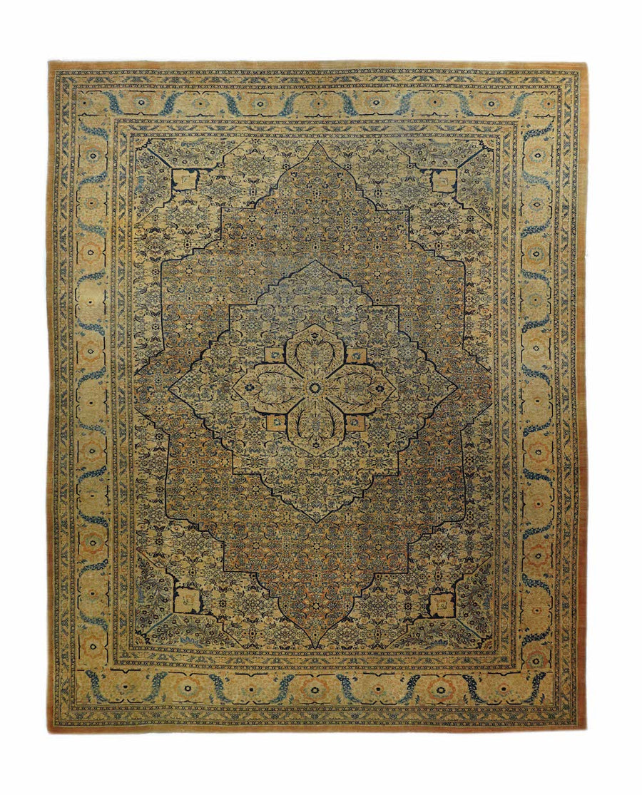 Antique Tabriz Rug 9'1'' x 11'10''