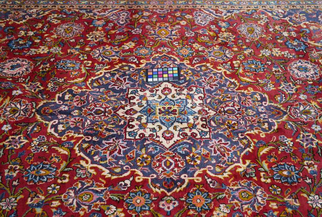 Vintage Persian Kashan Rug 9'8'' x 13'5''