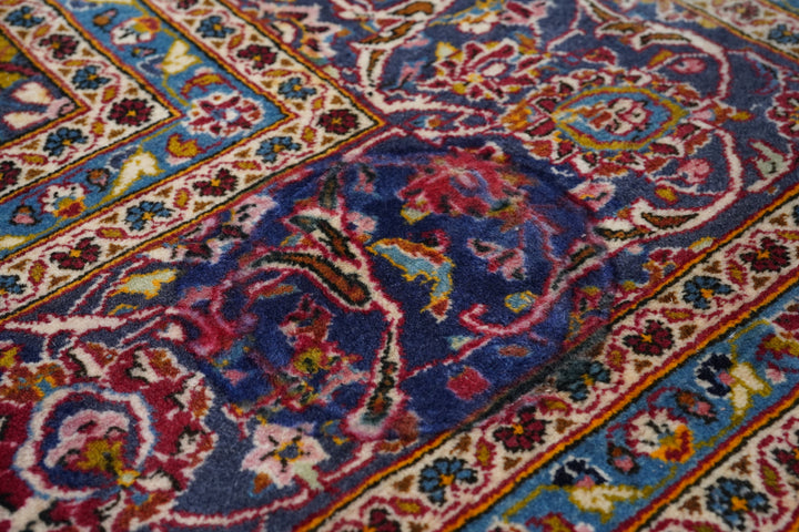 Vintage Persian Kashan Rug 9'8'' x 13'5''