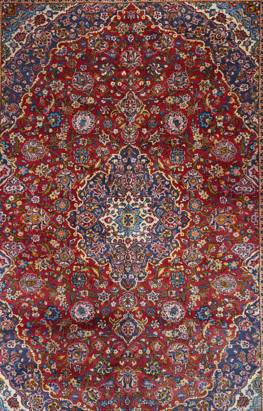 Vintage Persian Kashan Rug 9'8'' x 13'5''