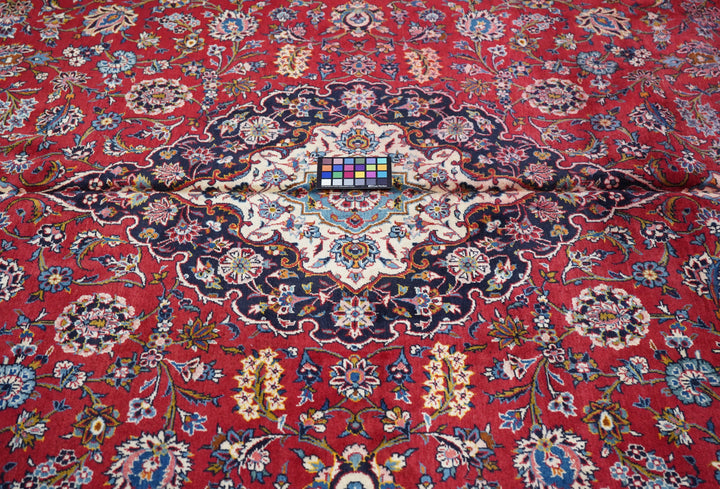 Vintage Persian Kashan Rug 10'8'' x 14'3''