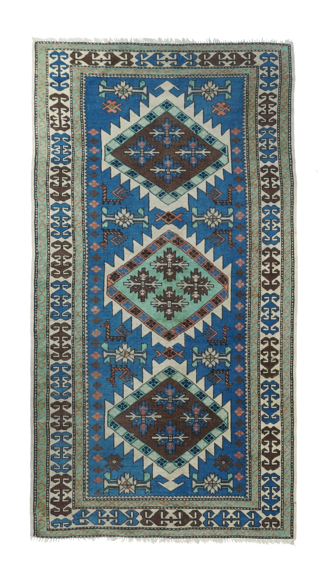 Vintage Caucasian Rug 3'6'' x 6'9''