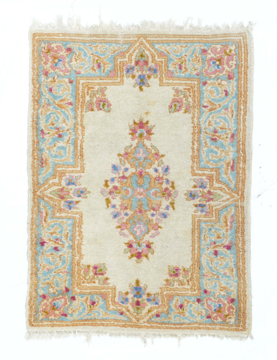 Vintage Kerman Rug 2' x 2'9''